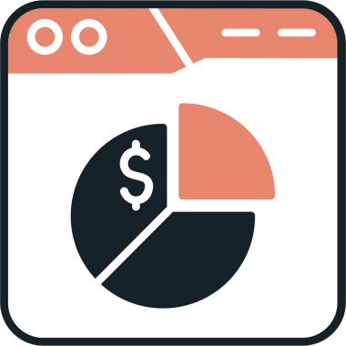 Dolar işareti simgesi, vektör çizimi