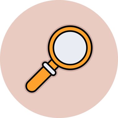 Arama renkli vektör simgesi