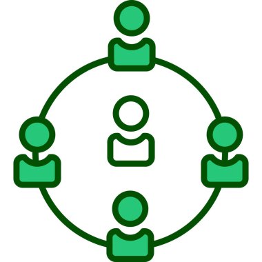 ağ simgesi. özet çizimi