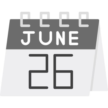 Haziran 23 - vektör düz simge