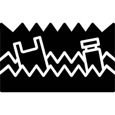 Dağ simgesinin basit vektör çizimi