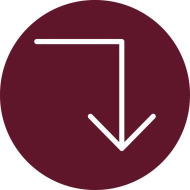 Vector ok düz simgesi