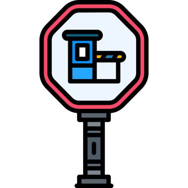 Trafik ışığı simgesi, vektör illüstrasyonu