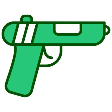 Silah. Web simgesi basit illüstrasyon