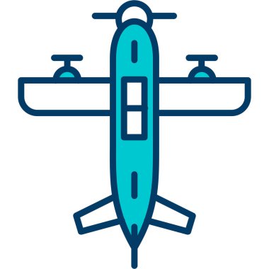 Uçak. Web simgesi basit tasarım