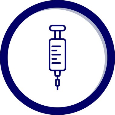 Şırınga web simgesi, vektör çizim