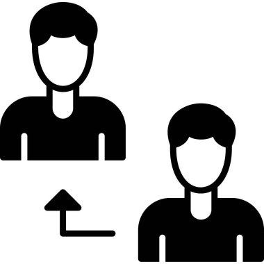 iş insanları grup simgesi ana hatlar biçiminde