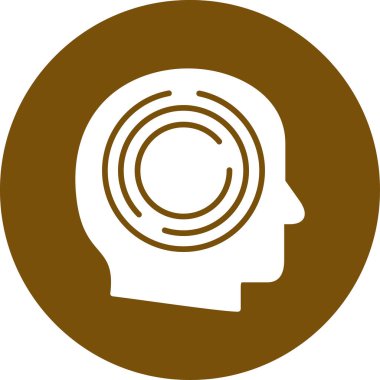 İnsan baş vektör illüstrasyonu