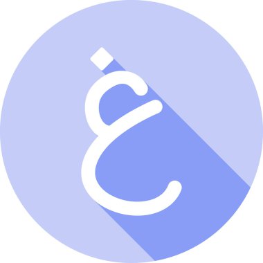 b harfinin vektör çizimi