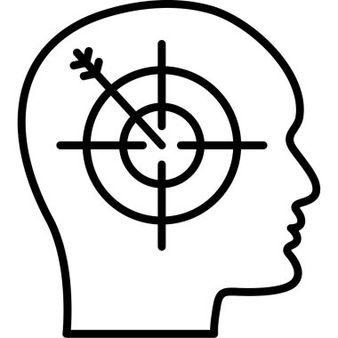 Hedef. Web simgesi basit illüstrasyon