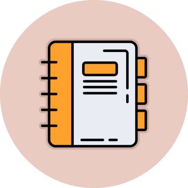 Kitap. Web simgesi basit illüstrasyon