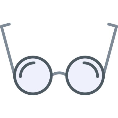 Gözlük. Web simgesi basit illüstrasyon