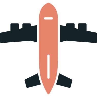 Uçak. Web simgesi basit illüstrasyon