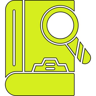 Bir karikatür ve siyah simgenin vektör çizimi