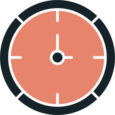 Saat simgesinin vektör illüstrasyonu