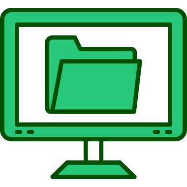 bilgisayar ekranı simgesi. beyaz arkaplanda izole edilmiş web tasarımı için bilgisayar ekran ikonu