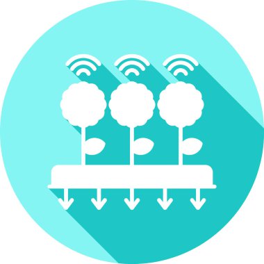 Bir ağaç simgesinin vektör illüstrasyonu