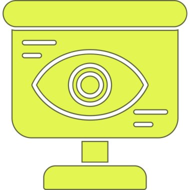 Göz simgesi. özet çizimi