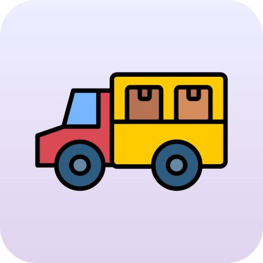 beyaz arkaplanda izole edilmiş modada araba simgesi.