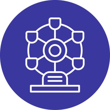 Benzersiz hayran simgesi vektör illüstrasyonu