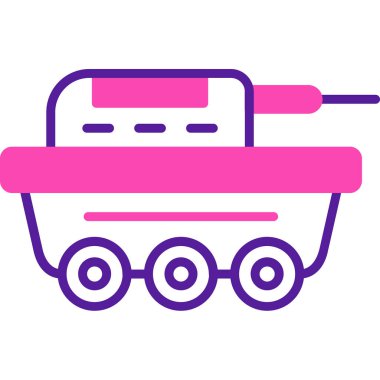 El arabası. Web simgesi basit illüstrasyon