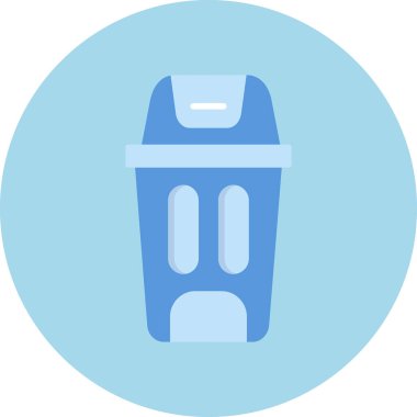 Çöp kutusu simgesi. Basit resimleme