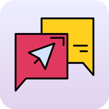 ileti simgesi, vektör illüstrasyonu