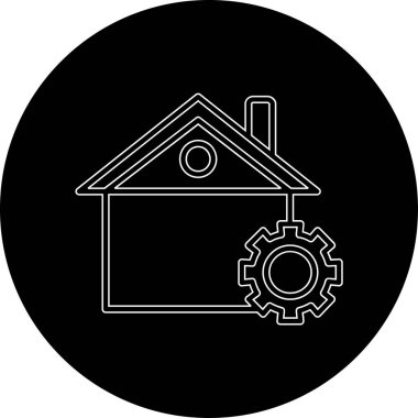 Ev web simge vektör çizim