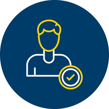 İnsan simgesinin vektör illüstrasyonu