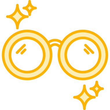 Gözlük. Web simgesi basit illüstrasyon