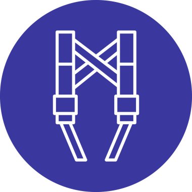 Yol işareti simgesinin vektör illüstrasyonu