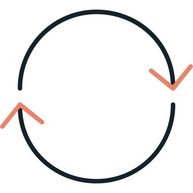 Dairesel bir çerçevenin vektör illüstrasyonu