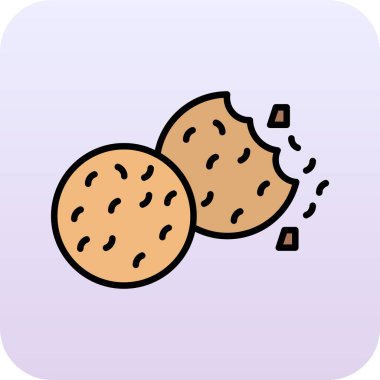 ekmek vektörü düz renk simgesi