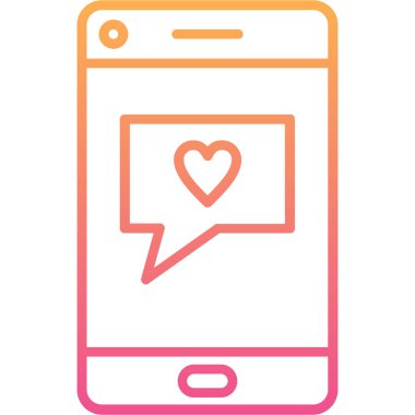 Akıllı telefon. Web simgesi basit illüstrasyon