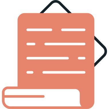 belge dosya vektör illüstrasyonu