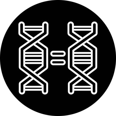 Moda biçimi izole edilmiş arkaplanda DNA simgesi