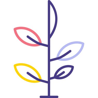 Çiçek. Web simgesi basit illüstrasyon