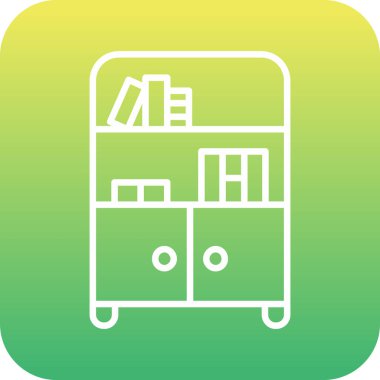 Benzersiz kitaplar satır vektör simgesi