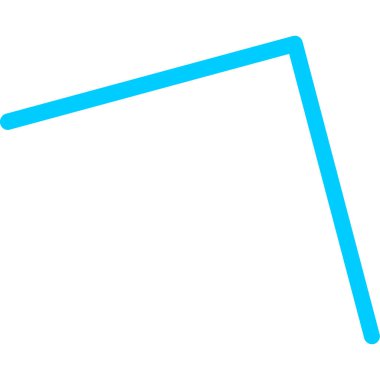 okun mavi ve beyaz çizgi simgesi