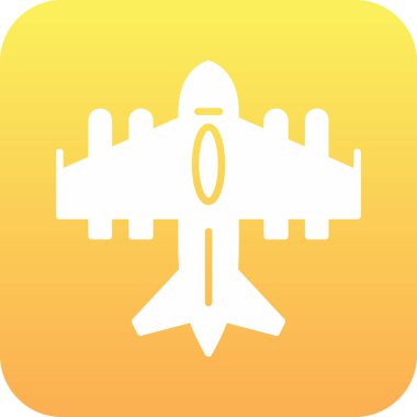 uçak ikonu vektör illüstrasyonu