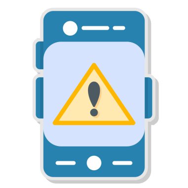 uyarı simgesi, vektör illüstrasyonu