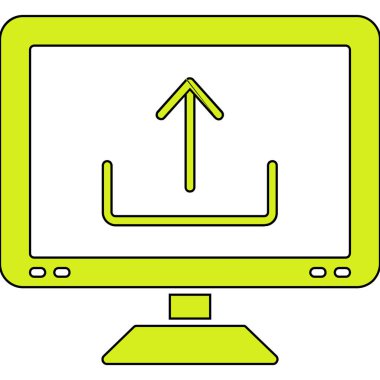 bilgisayar ekranı vektör simgesi