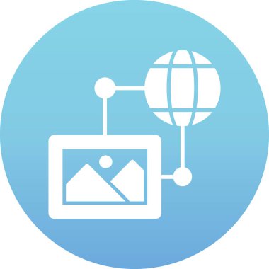 seo modern simgesinin vektör illüstrasyonu