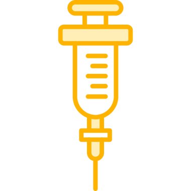 Şırınga web simgesi basit illüstrasyon