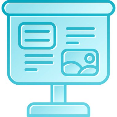 Bilgisayar. Web simgesi basit illüstrasyon