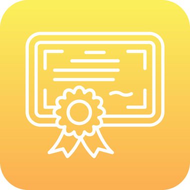 Moda biçimi izole edilmiş arkaplan sertifika simgesi