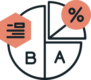 b b simgesinin vektör illüstrasyonu