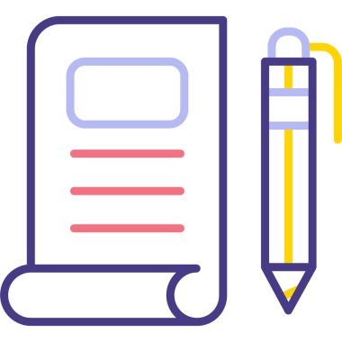 kitap simgesi vektör illüstrasyonu