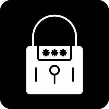 kilit simgesi, vektör illüstrasyonu