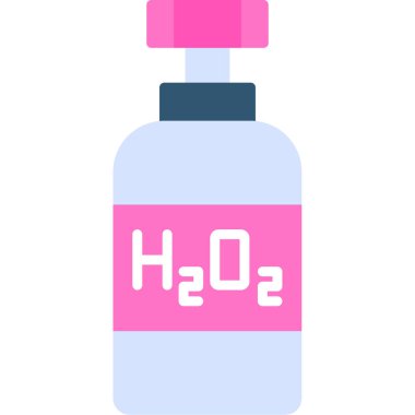 Kimyasal matara. Web simgesi basit tasarım